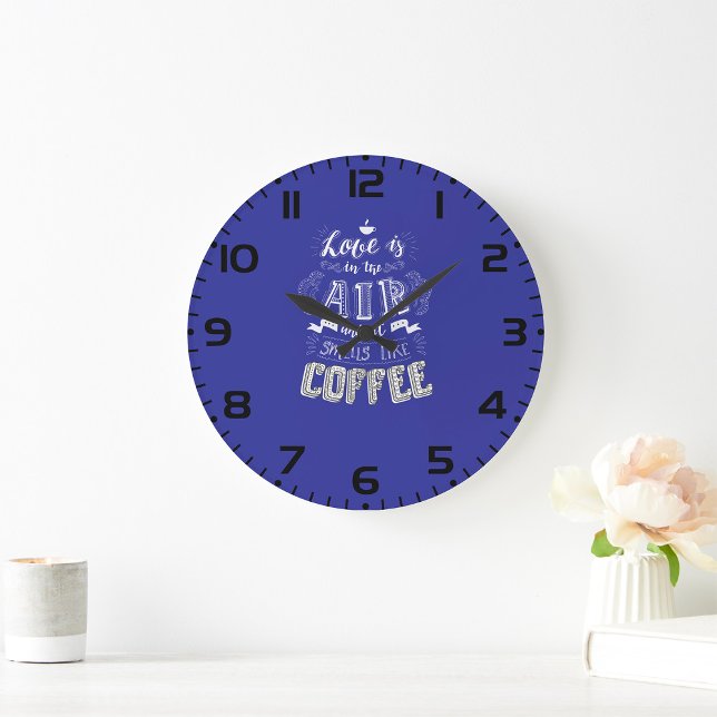 Smells Like Coffee  Large Clock (Creator Uploaded)