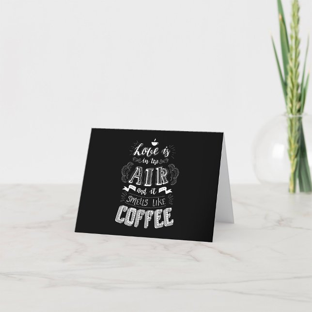 Smells Like Coffee Letterpress Thank You Card (Creator Uploaded)