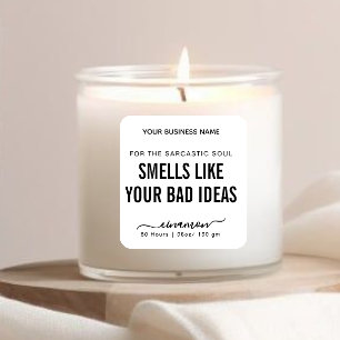 Smells Like Funny Candle Label 