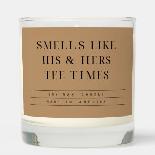 'Smells Like His & Hers Tee Times' Golf Couple  Scented Candle