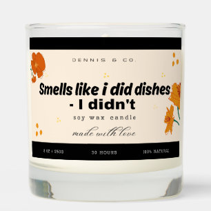 Smells like I did dishes- i didn't! Scented Candle
