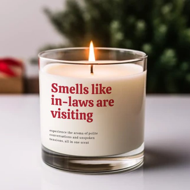 Smells like in-laws Are Visiting red  Scented Candle (Creator Uploaded)