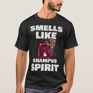 Smells Like Krampus Spirit Christmas Horror Demon T-Shirt