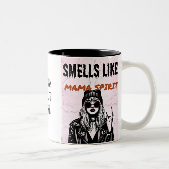 Smells Like MaMa Spirit Two-Tone Coffee Mug (Right)