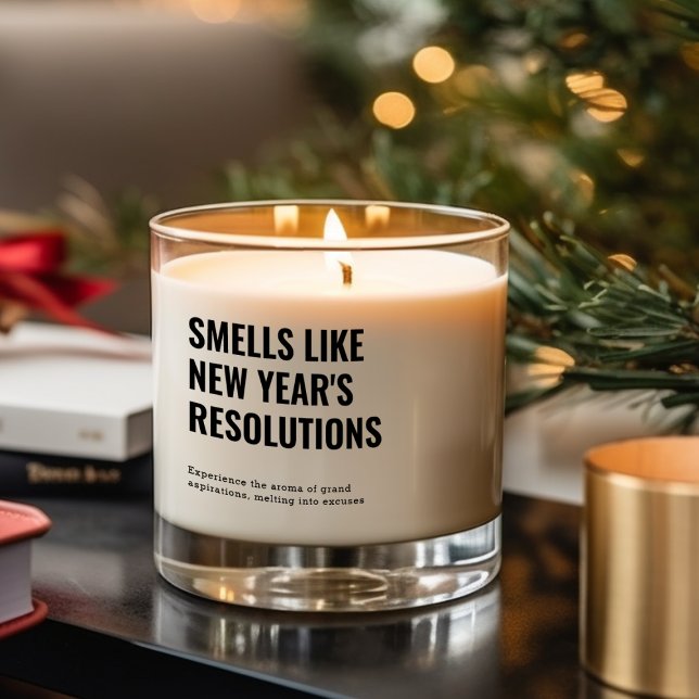 Smells Like New Year's Resolutions Scented Candle (Creator Uploaded)