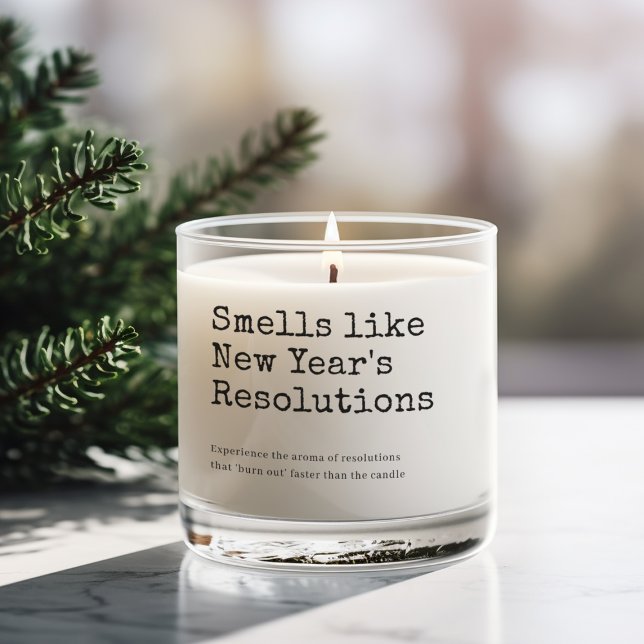 Smells Like New Year's Resolutions Scented Candle (Creator Uploaded)