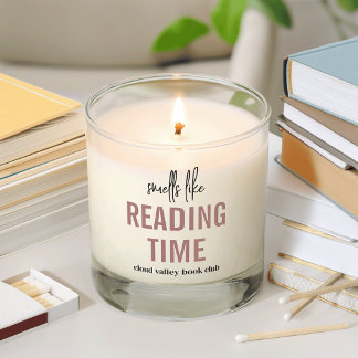 Smells Like Reading Time Custom Book Club Scented Candle