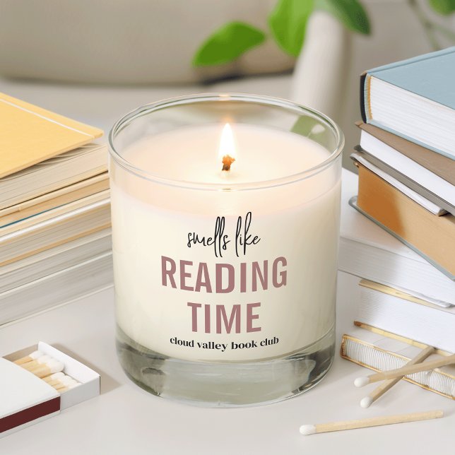 Smells Like Reading Time Custom Book Club Scented Candle (Creator Uploaded)