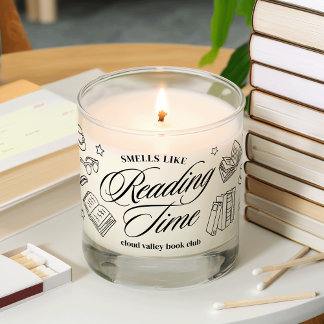Smells Like Reading Time Personalized Book Club Scented Candle