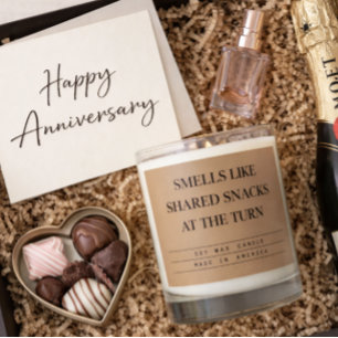 'Smells Like Shared Snacks at the Turn' Golf Gift  Scented Candle