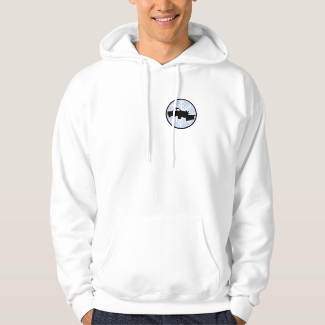 Smells Like Snow! Snow Plowing Hoodie (Front)