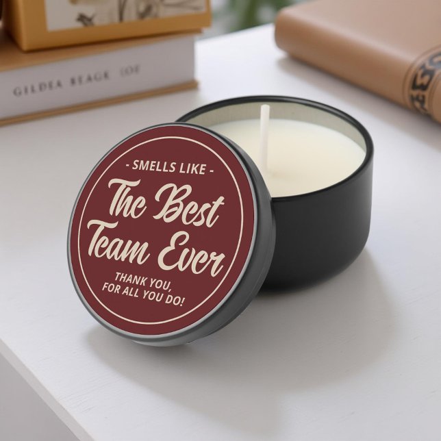 Smells Like the Best Team Ever Employee Gifts Mini Candle Favors (Creator Uploaded)
