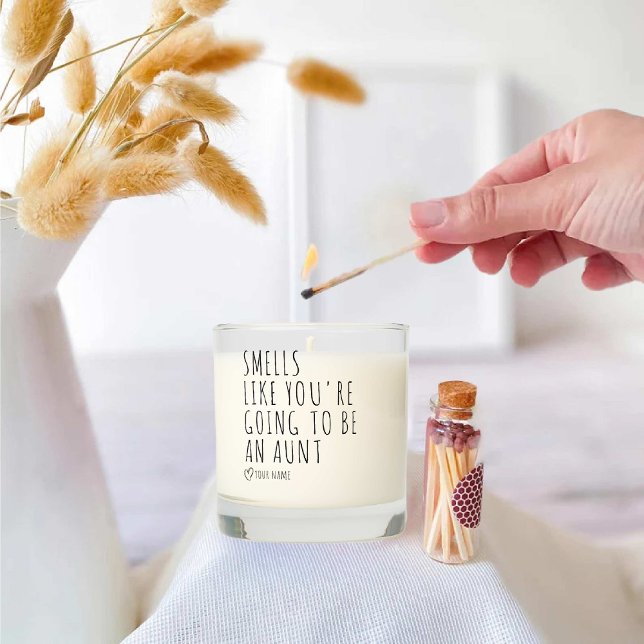 Smells like you're going to be an Aunt Baby Reveal Scented Candle (Smells like you're going to be an Aunt Baby Reveal Scented Candle)