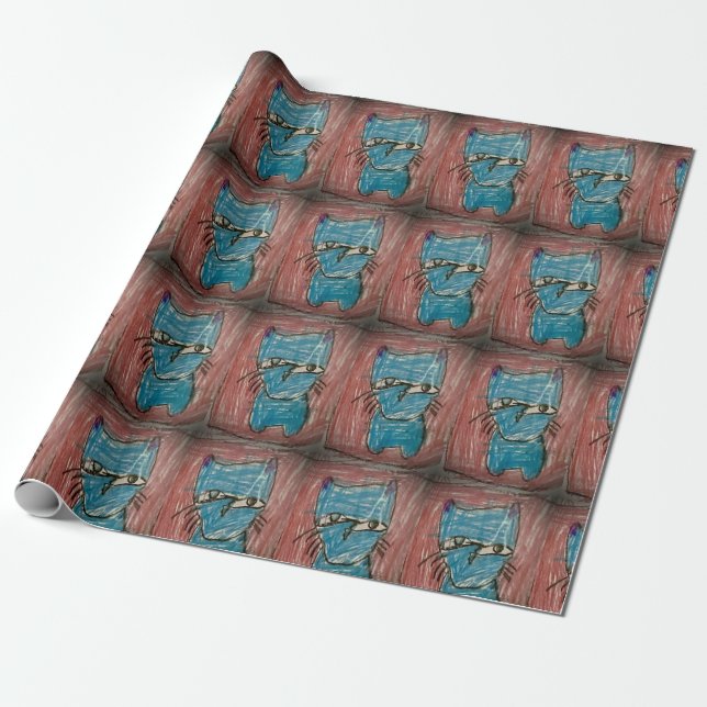 SMELLY CAT WRAPPING PAPER (Unrolled)
