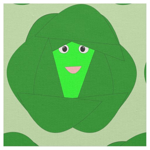 Smelly Christmas Brussels Sprout Craft Fabric