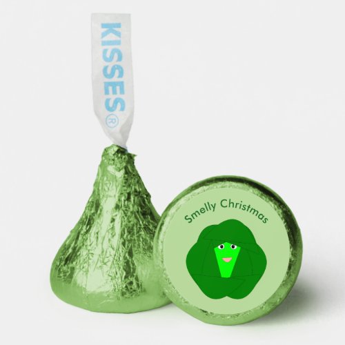 Smelly Christmas Brussels Sprout Custom Hersheys Kisses