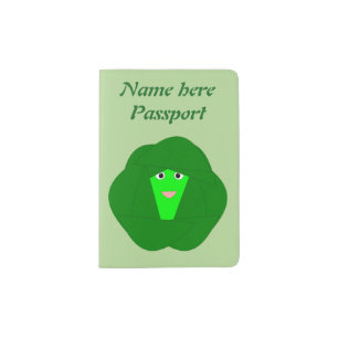 Smelly Christmas Brussels Sprout Custom Passport Holder