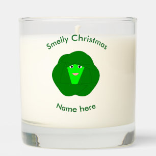 Smelly Christmas Brussels Sprout Funny Custom Scented Candle