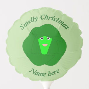 Smelly Christmas Brussels Sprout Personalized Balloon