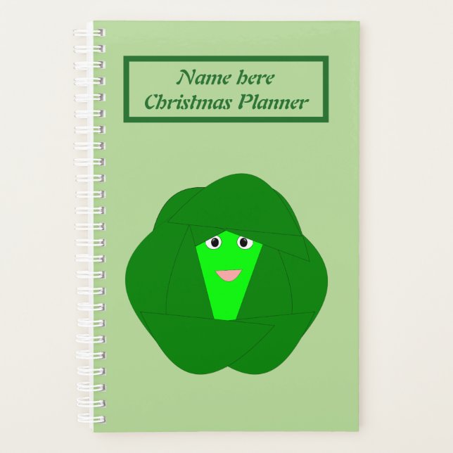 Smelly Christmas Brussels Sprout Personalized Planner (Front)
