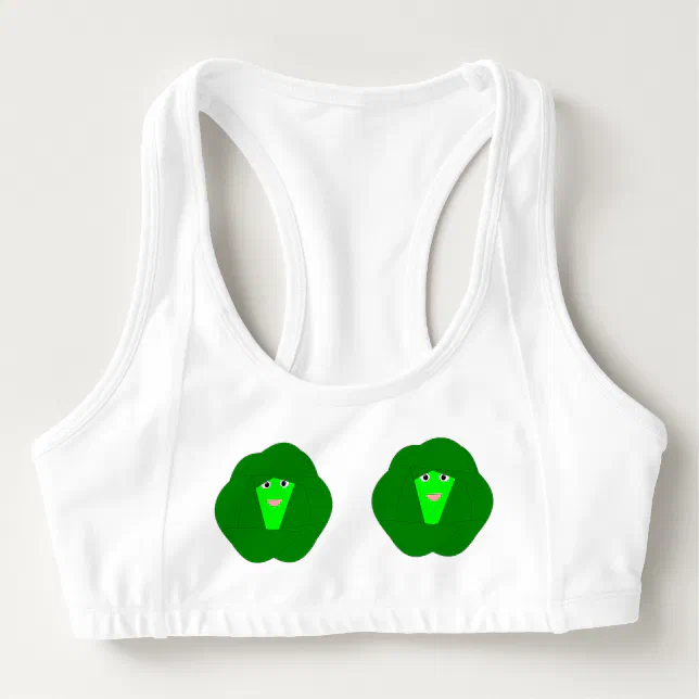 Smelly Christmas Brussels Sprout Sports Bra
