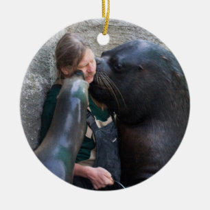 Smelly Wet Kisses Ceramic Ornament