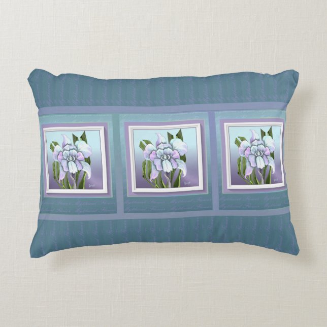 Smeraldo Flower Accent Pillow (Front)