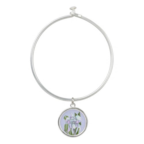 Smeraldo flower bangle bracelet