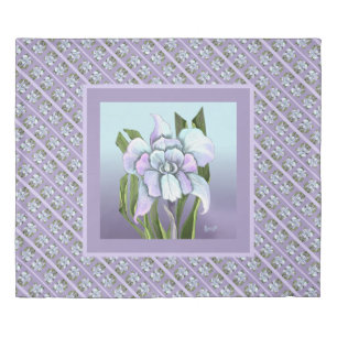 Smeraldo flower duvet cover