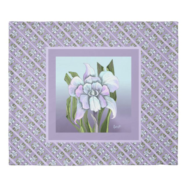 Smeraldo flower  duvet cover (Front)