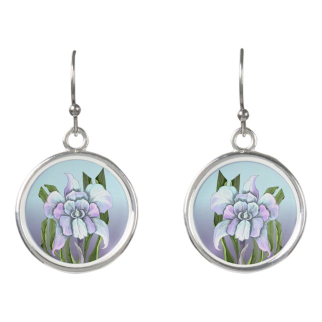 Smeraldo flower  earrings (Front)