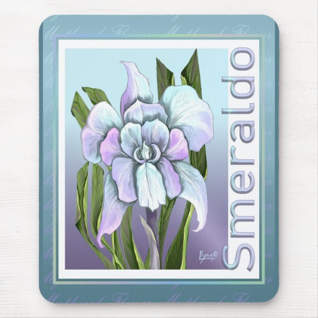 Smeraldo flower Mouse Pad (Front)