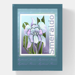 Smeraldo Flower Paperweight