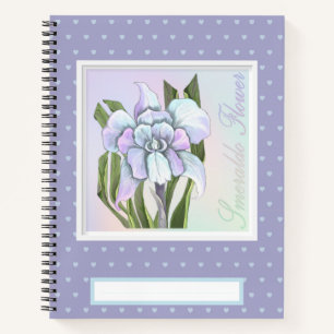 Smeraldo flower pocket folder notebook