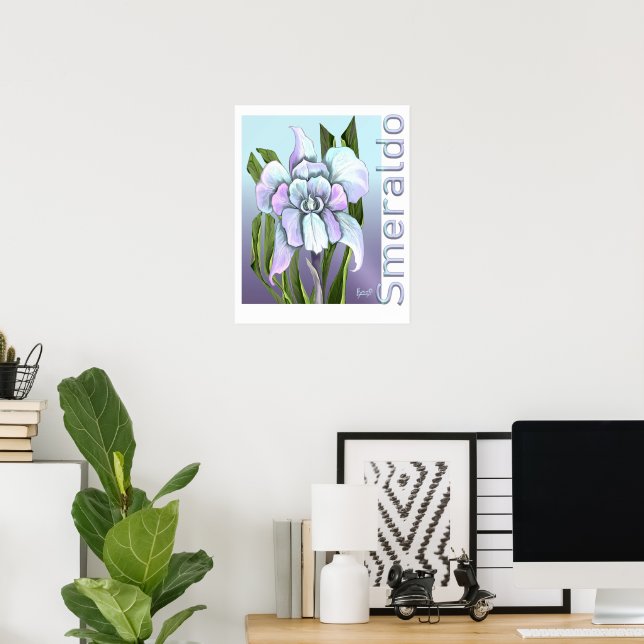 Smeraldo flower Poster (Home Office)
