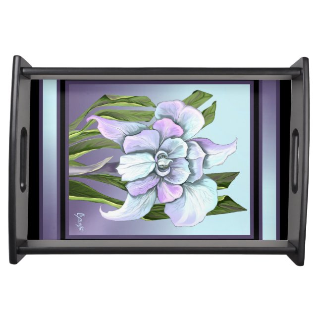 Smeraldo flower Serving Tray (Front)