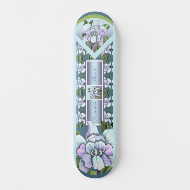 Smeraldo Flower Skateboard (Front)