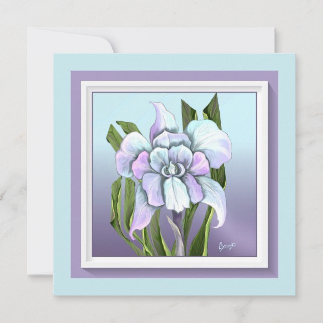 Smeraldo Flower Thank You Card (Front)