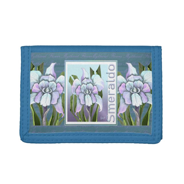 Smeraldo flower Trifold Wallet (Front)