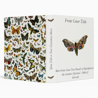 Smerinthus ocellata - Eyed Hawk-Moth - Color Image 3 Ring Binder