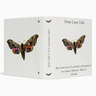 Smerinthus ocellata - Eyed Hawk-Moth - Color Image 3 Ring Binder