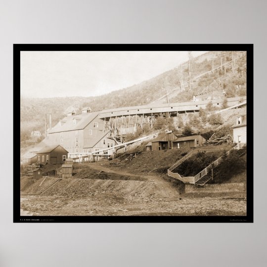 Smet Gold Stamp Mill Central City SD 1888 Poster