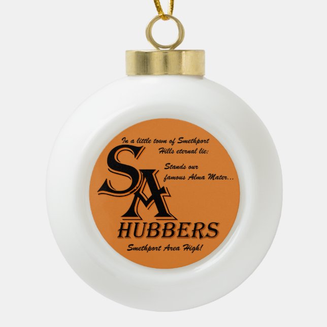 Smethport Alma Mater Christmas Ornament (Front)
