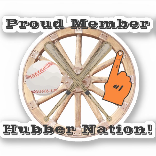 Smethport Hubber Nation Baseball Softball Fan Sticker (Front)