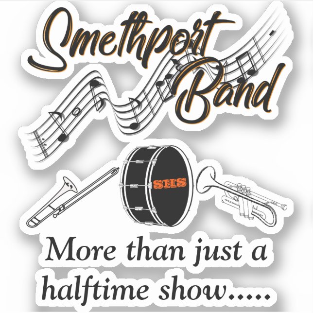 Smethport Marching Band Supporter Sticker (Front)