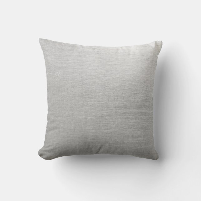 SMGG SILVER METALLIC GREY GRAY BACKGROUNDS WALLPAP THROW PILLOW (Front)