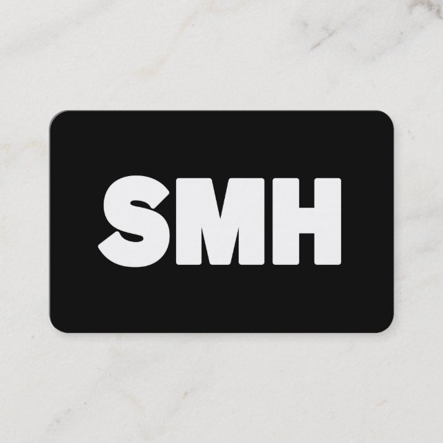 SMH | Text Slang Business Card (Front)