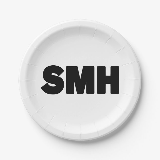 SMH | Text Slang Paper Plates (Front)