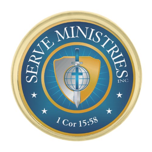 SMI GOLD FINISH LAPEL PIN