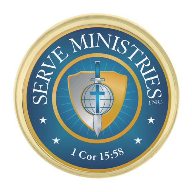 SMI GOLD FINISH LAPEL PIN (Front)